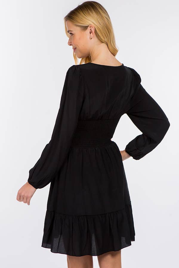 Hesperus - Wholesale Dress - Women's - Smocked Waist Square Neck Dress20