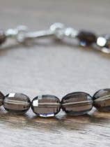 Smokey Quartz Stack Bracelet for wholesale by Solana Jewelry