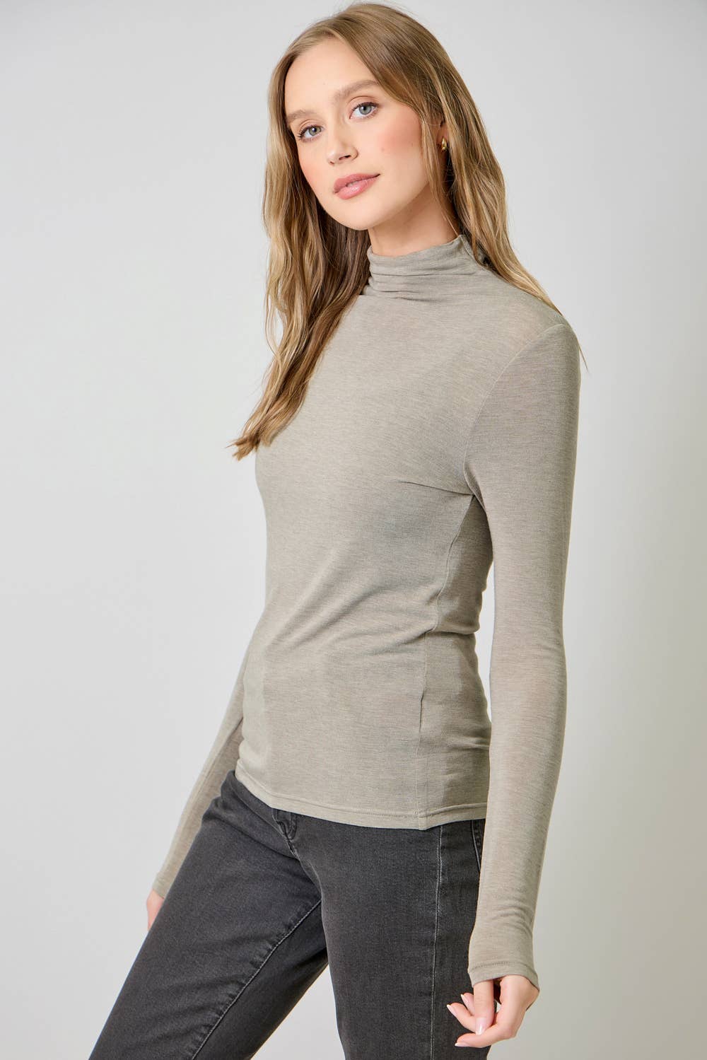 Mystree – wholesale Stickad topp - Dam – 61274 Nödvändig Mock Neck Topp44