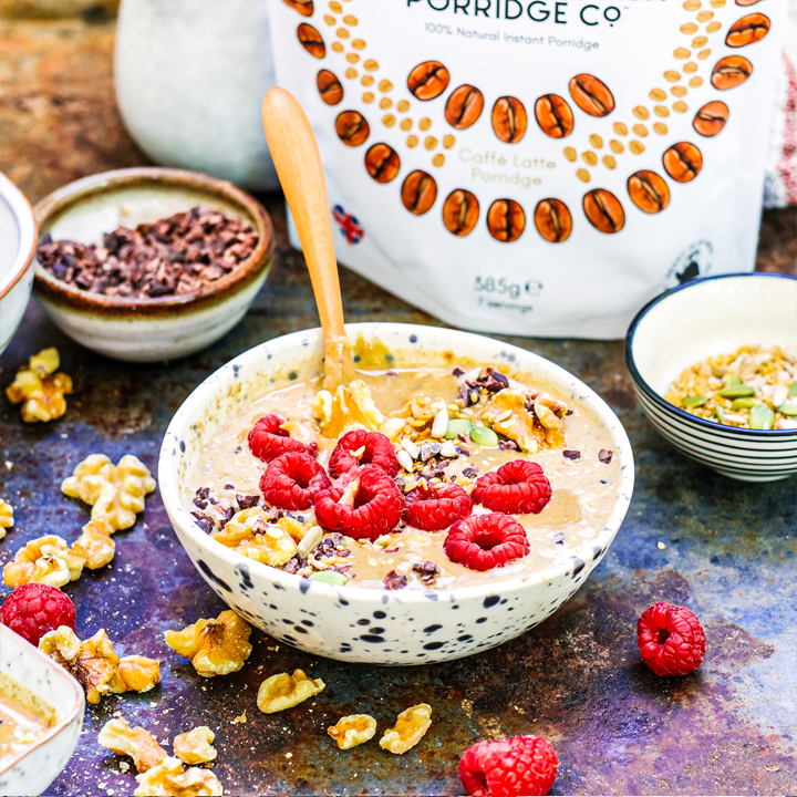 The Protein Ball Co – wholesale Breakfast cereal – Caffe Latte 385g Bag x 43