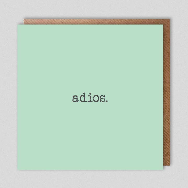 Dolly & Doug - Wholesale Everyday Greeting Card - adios.1