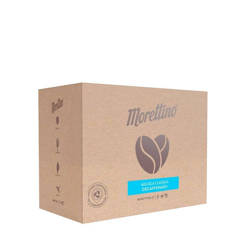 Caffè Morettino – Großhandel Instantkaffee/-espresso – 50 Premium Universal-Waffeln – Mediterraner Entkoffeinierter Kaffee0