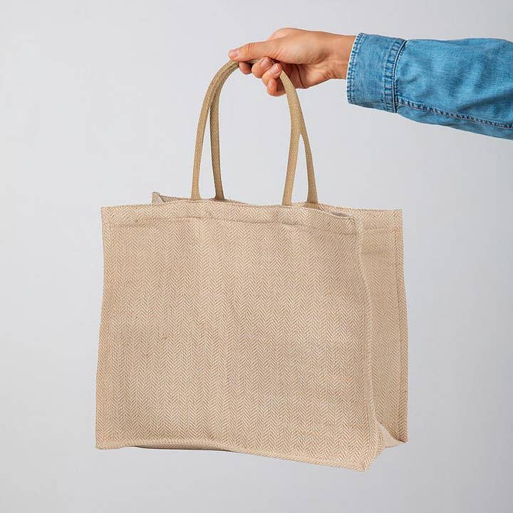 Abbott - Wholesale Tote Bag - Women's - Herringbone Tote-13x16"L