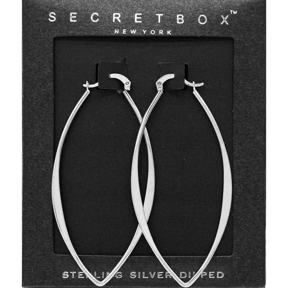 Sensibling Corp. - Wholesale Hoop Earrings - SECRET BOX_14K Gold Dipped Metal Hoop Pin Catch Earrings
2