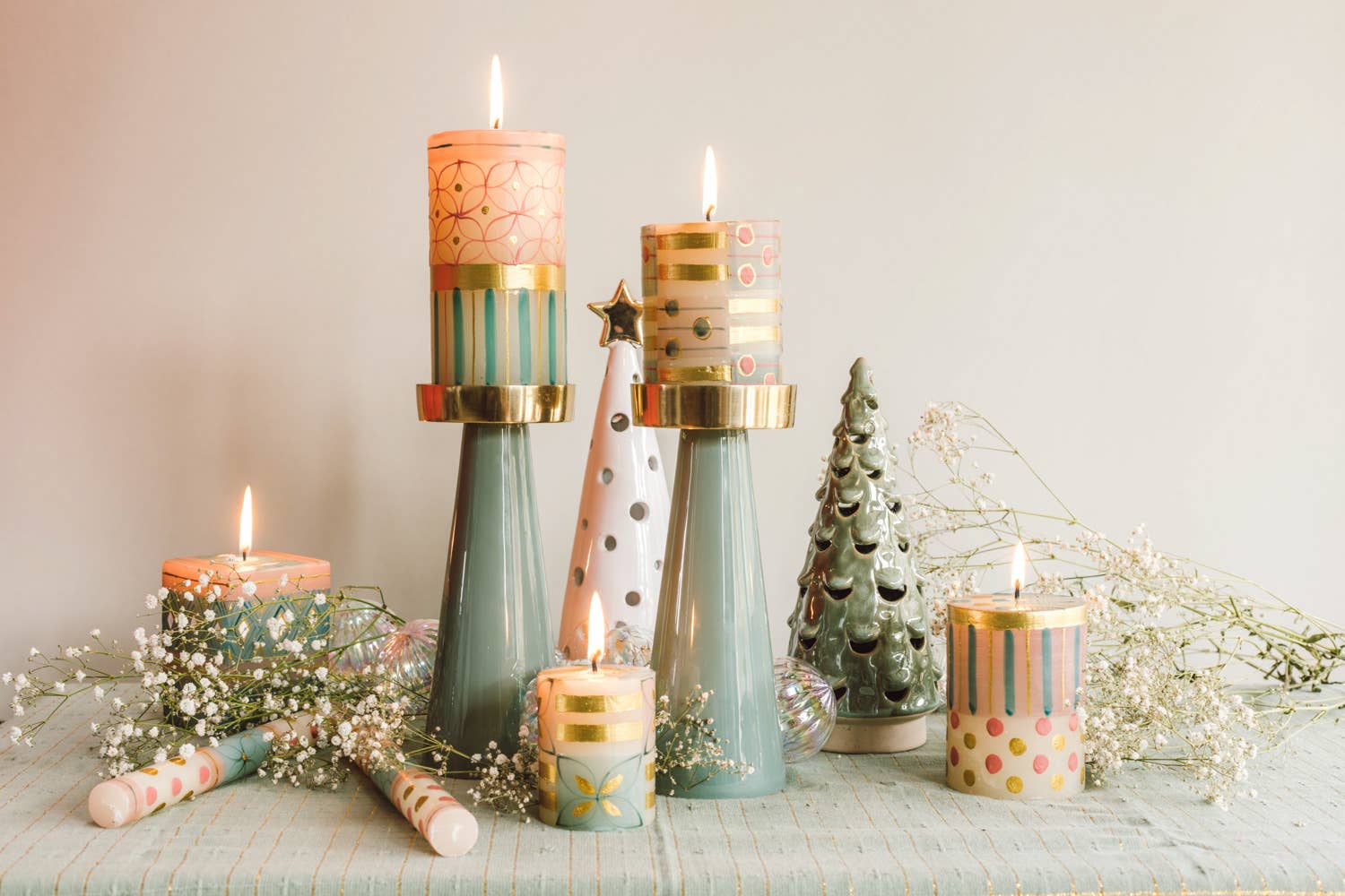 Thumbprint Artifacts - Wholesale Tapered Candle/Candlestick - Delight Candle11