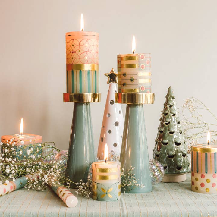 Thumbprint Artifacts - Wholesale Tapered Candle/Candlestick - Delight Candle11