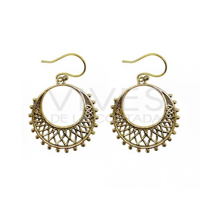 Bronze earrings -29- for wholesale by Vives de la Cortada S.L