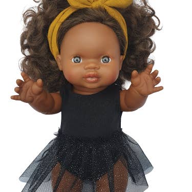 Maman Poule et Papa Coq - Wholesale Doll Clothing - Kids - Black Jersey Tutu Bodysuit and Leg Warmers