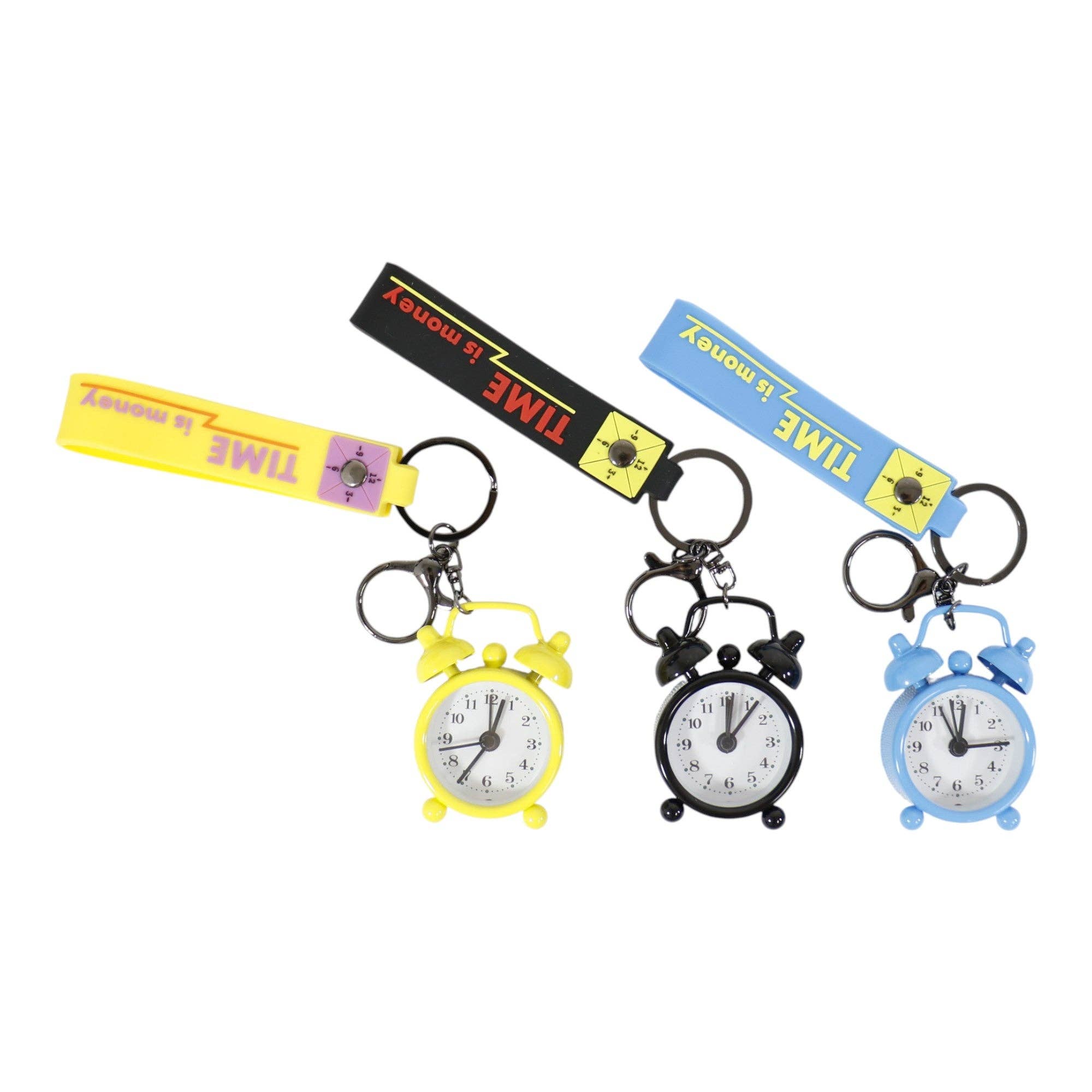 ASSORTED Cute Mini Alarm Clock Key Chain KC2830-53 (12PC) for wholesale on Faire6