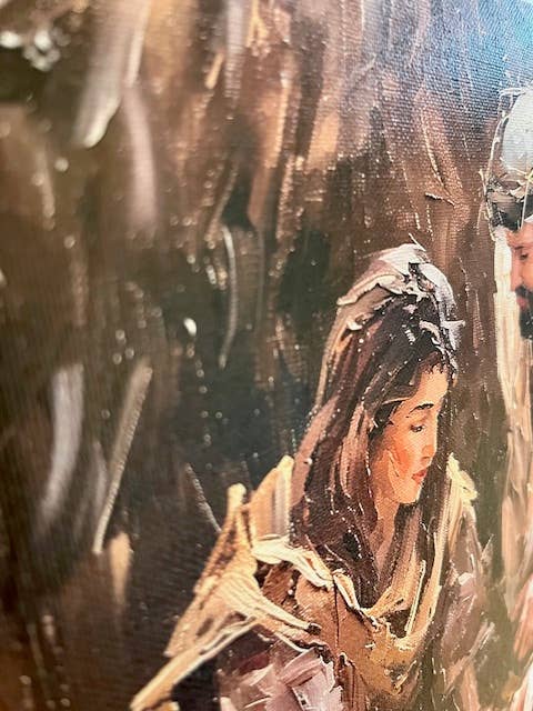 Rustic Nester - Wholesale Art Print - Nativity canvas art print, Christian home decor, Seasonal1