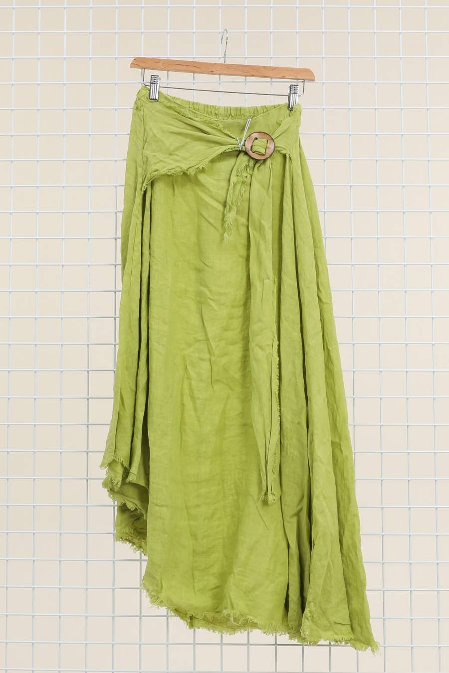 la maison des fibres naturelles - Wholesale Skirt - Women's - Linen skirt with drawstring 1013 100% linen18