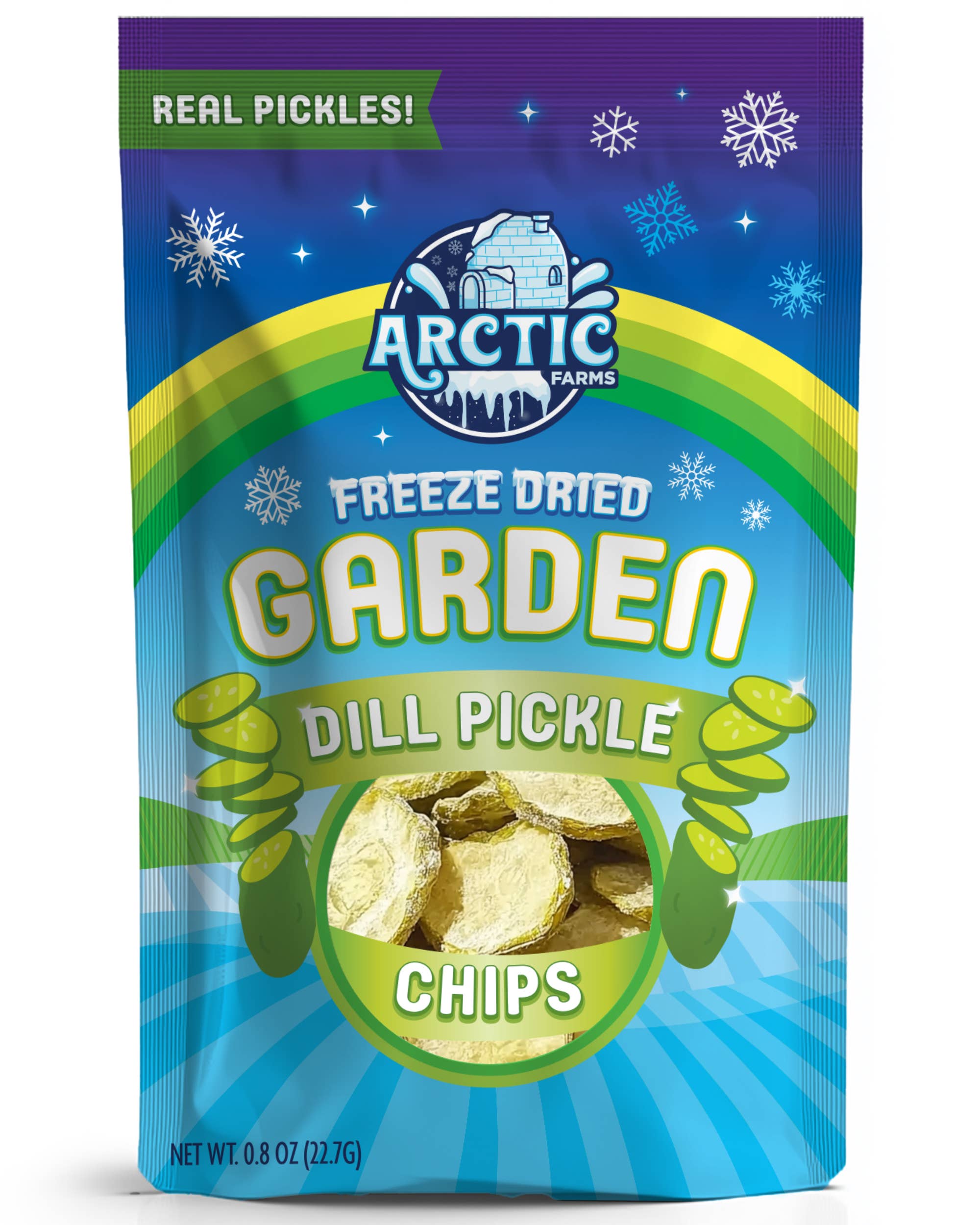 Arctic Farms - Wholesale Dried/Dehydrated Vegetables - Freeze Dried Dill Pickle Chips (Less Salty)2