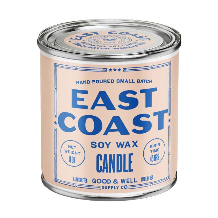 East Coast Soy Candle for wholesale by Good & Well Supply Co.