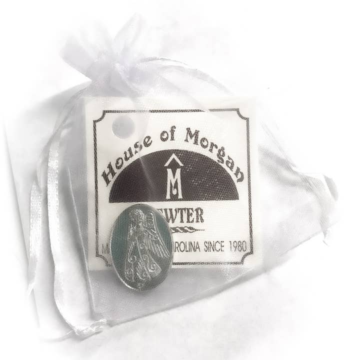 House of Morgan Pewter – Großhandel Sammelmünze – Schutzengel Taschenmünze - Großpreise