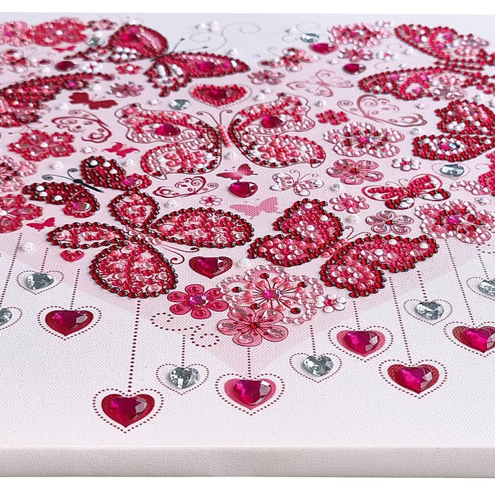 URSUS® / Buntpapierfabrik Ludwig Bähr GmbH & Co. KG – wholesale DIY craft kit – Diamond Painting “Diamond Mandala” Set 10 (Heart)