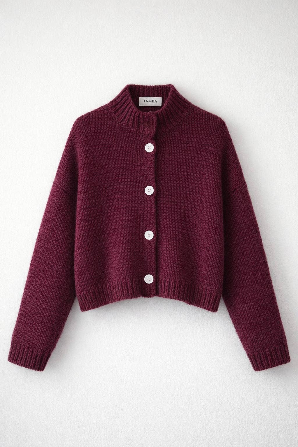 TAMBA – wholesale Kofta - Dam – Angora alpacka kofta med ståkrage och knappslå14