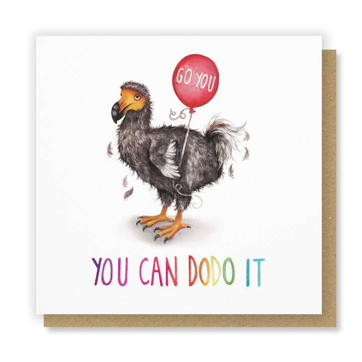 You Can Do Do It - Good Luck Greetings Card for wholesale by Citrus Bunn