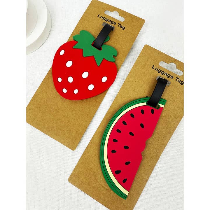Strawbery and Watermelon Luggage Tag for wholesale by Love and Repeat