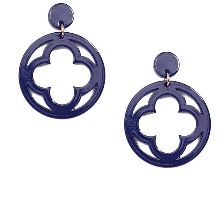 ZENZII Jewelry - Wholesale Dangle Earrings - Open Clover Drop Earring36