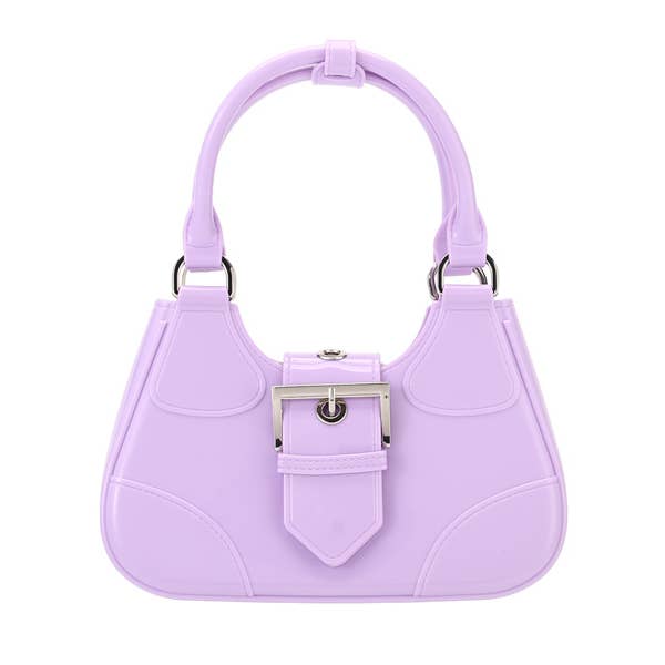 Ladies Jelly Bag Top Double Handle Small Handbag for wholesale by Nima Accessories Inc