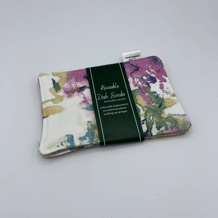 Pink Watercolour Dish Scrub for wholesale by Boundless Interiors