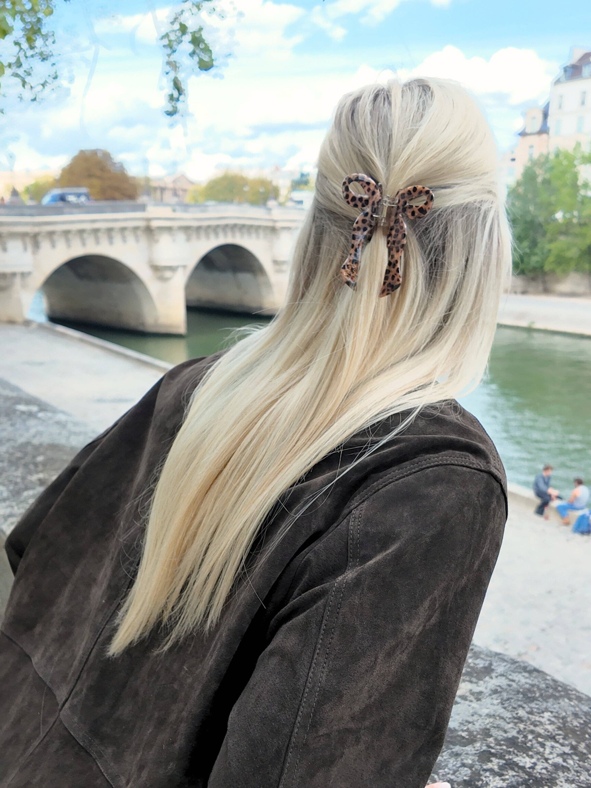 Solar Eclipse – Clips para cabelo - Mulher por atacado – Garra de Cabelo com Laço Coquette Pintado à Mão | Ecológico6