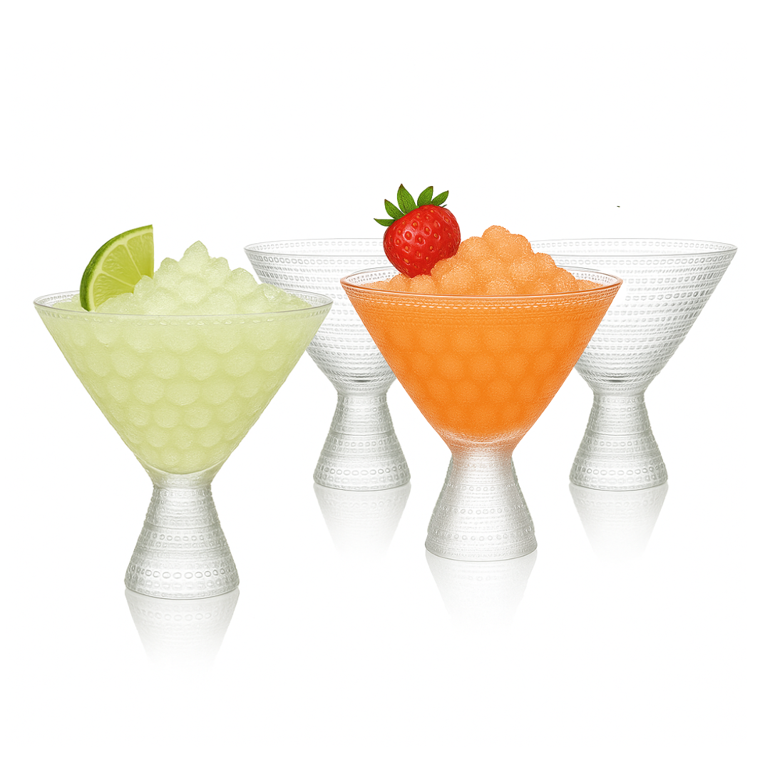 Lemonsoda – wholesale Cocktail/liquor glass – Clear Hobnail Martini Glasses (Set of 1) -9oz0