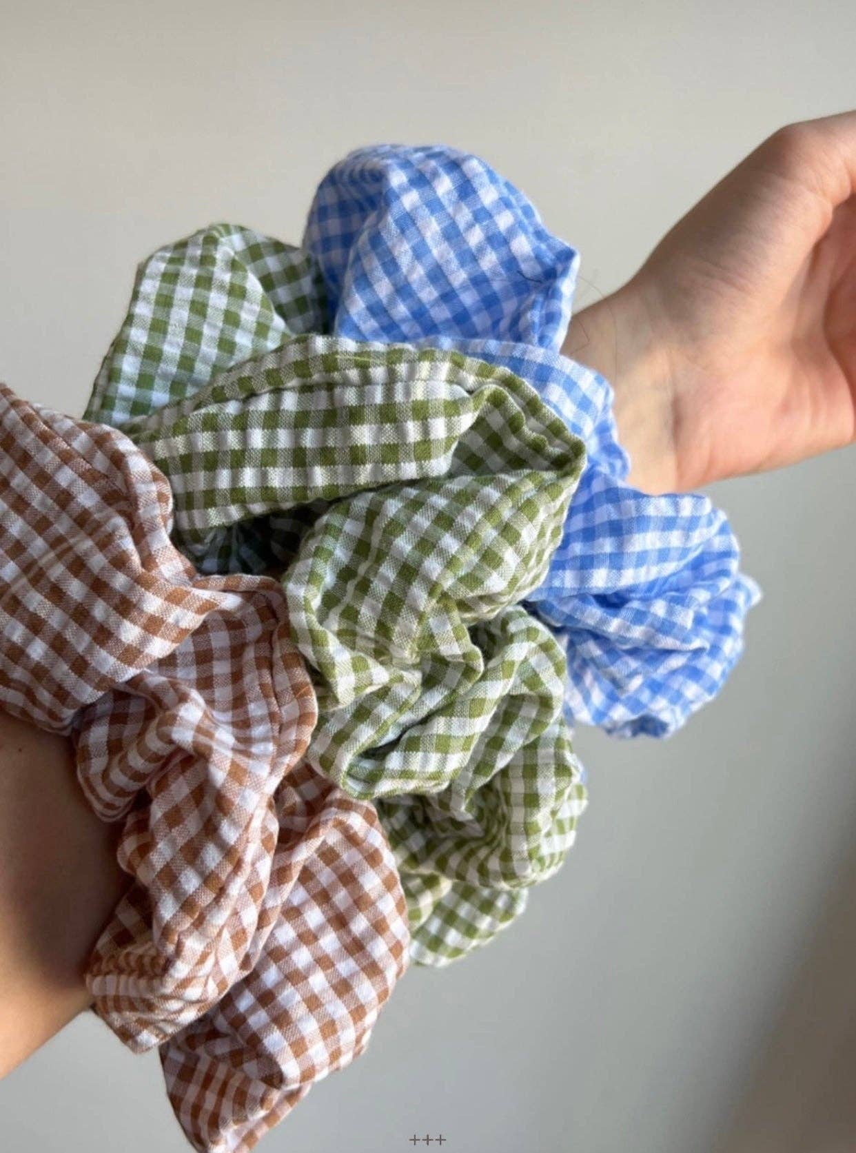 Billy Bamboo – Großhandel Haargummi – Damen – MINI-GINGHAM-HAARGUMMI - neutral10