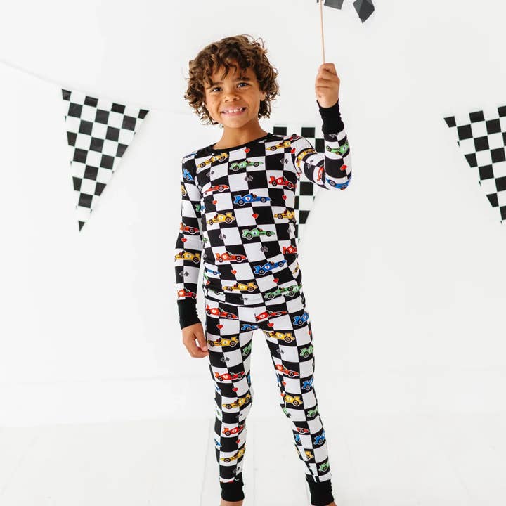 Kiki + Lulu - Venta al por mayor Conjunto de pijama - Niños - Pijamas para niños de coches de carreras