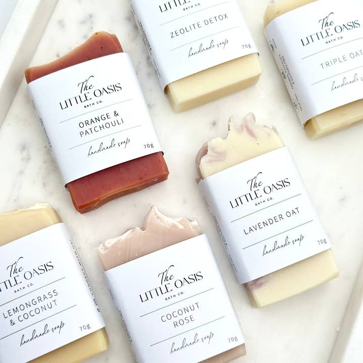 HANDMADE SOAP MINIS - 70g for wholesale by The Little Oasis Bath Co.