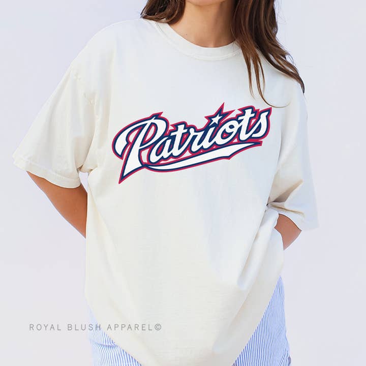 Patriots Retro Full Color Transfer for wholesale by RBA Transfers