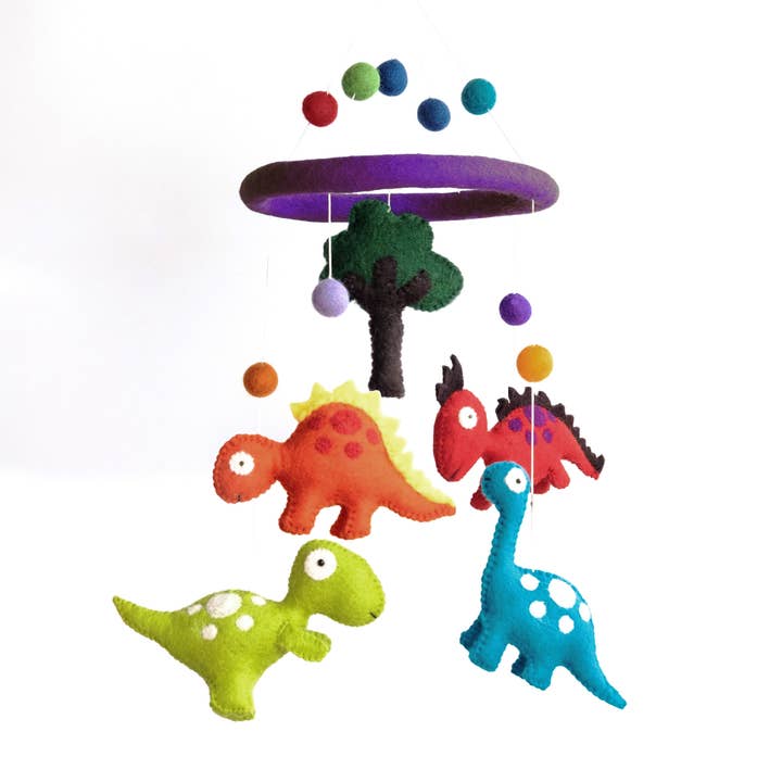 Baby Mobile - Dinosaur - Nursery Decor for wholesale by The Winding Road