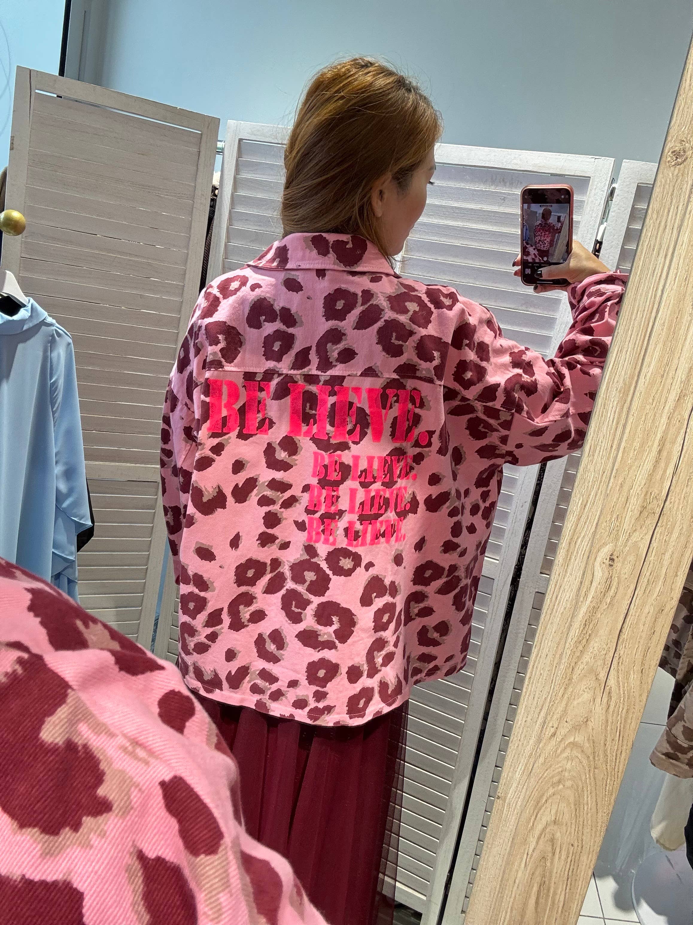 roze Bedrukte jas met lange mouwen voor groothandel op Faire4