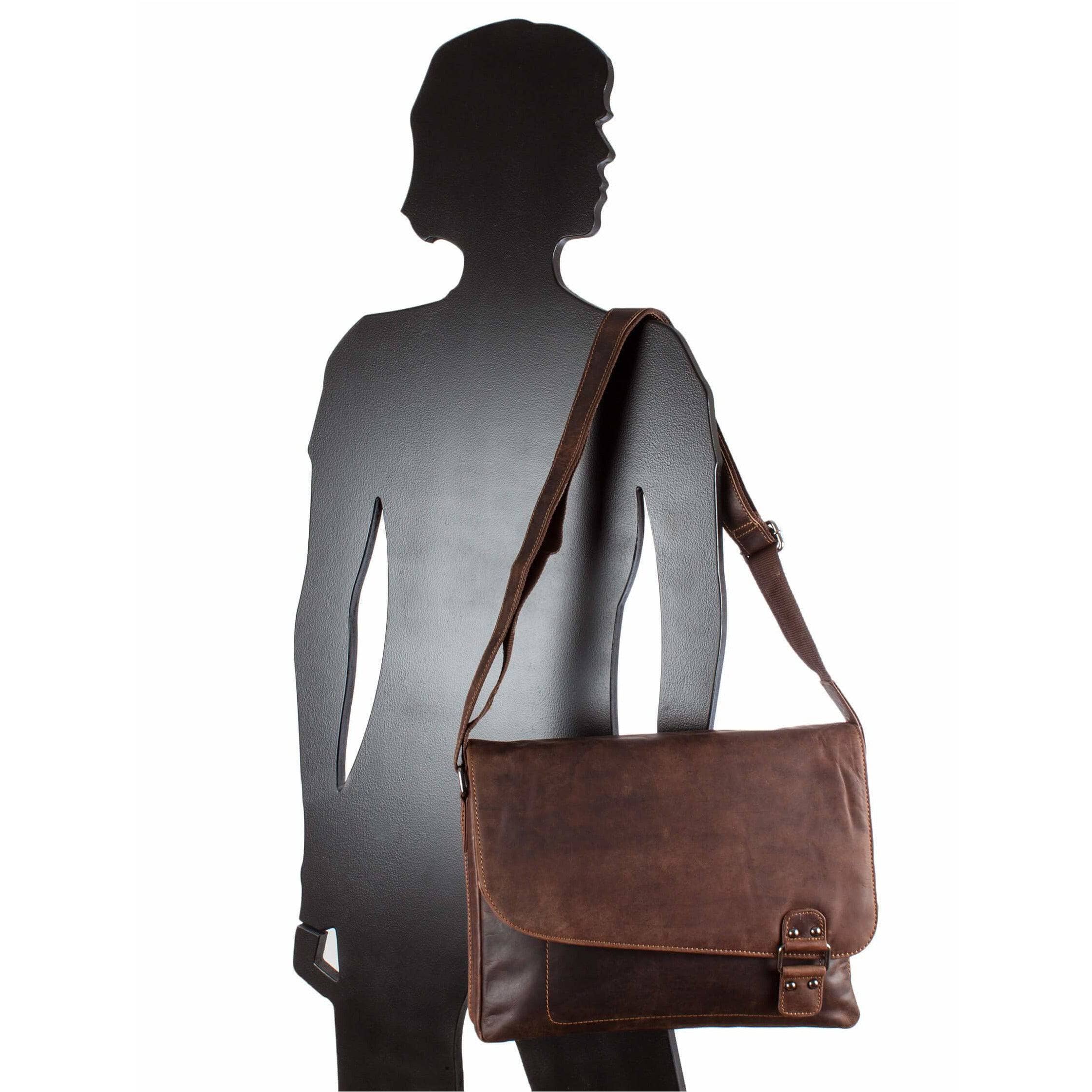 Greenwood Leather - Wholesale Shoulder Bag - Unisex - Leather Shoulder Bag Martin - GW8378