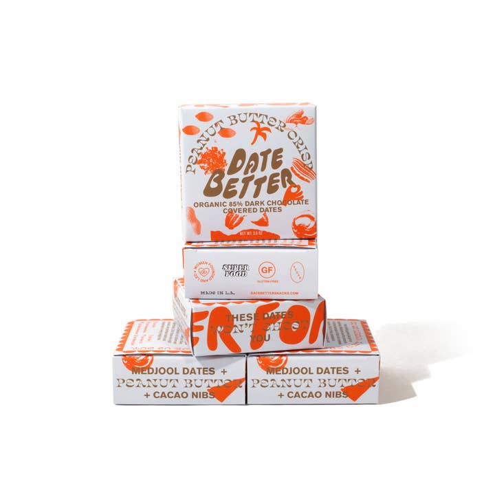 Date Better Snacks - Wholesale Chocolate Covered Sweets - Peanut Butter Crunch- chocolate covered dates