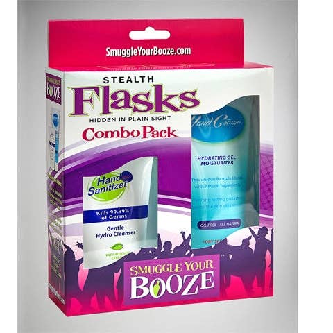 Smuggle Your Booze - Wholesale Gag gift/novelty gift - 6 Combo Packs Hand Creme & Sanitizer - Funnels & POP Display2