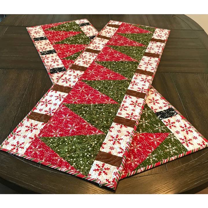 CUDDLE CAT QUILTWORKS - Wholesale Craft Sewing Kit - Christmas Tree Lane Table Runner Pattern1