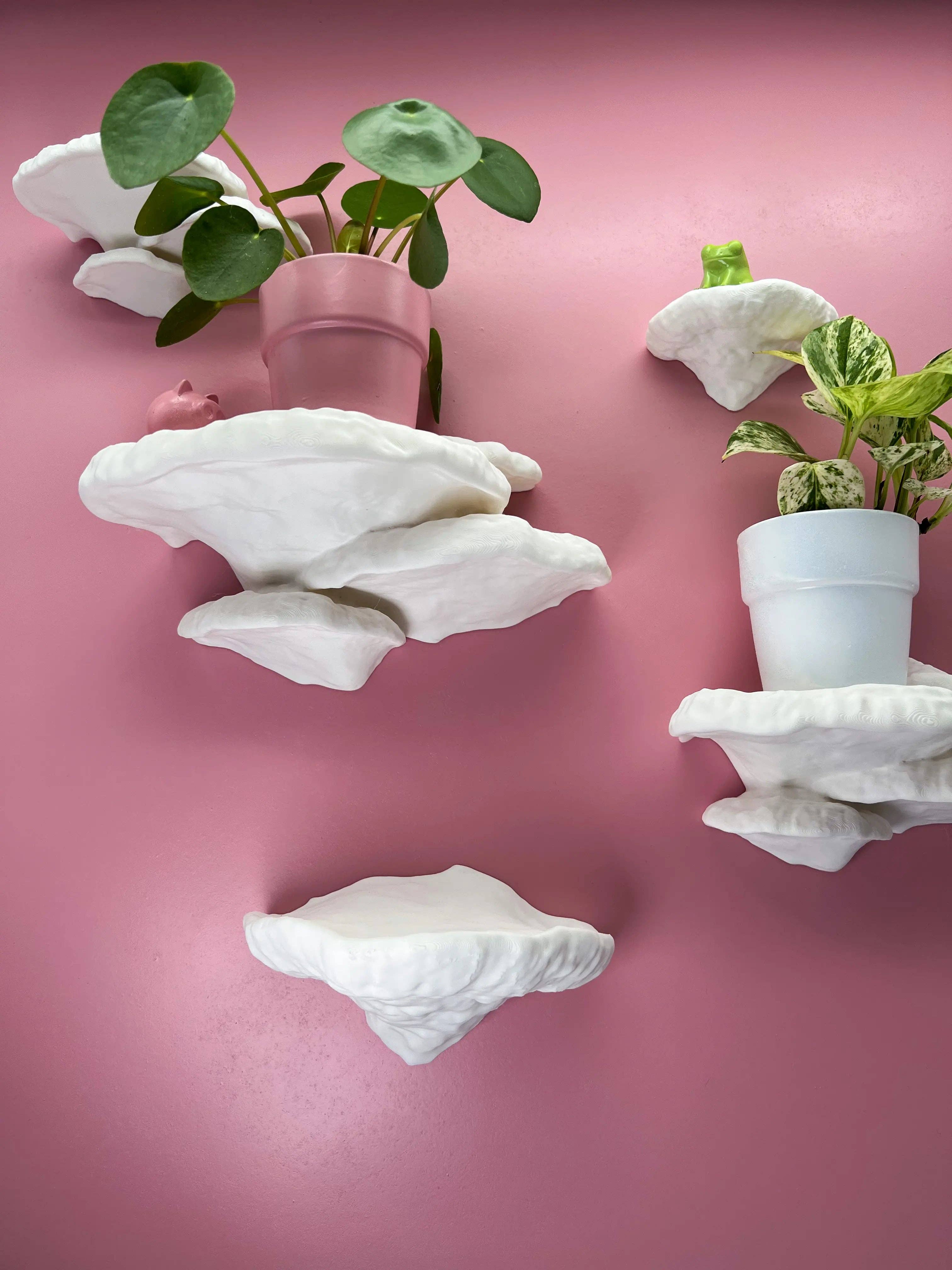 Roomberry - Wholesale Wall Mounted Shelf - Tree Sponge Mushroom Wall Shelf Set8