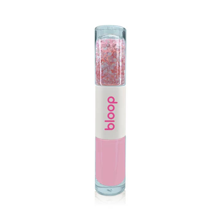 WD0004 DUO Water - Based Nail Polish - Pink. Pink Glitter for wholesale by bloop make up made easy