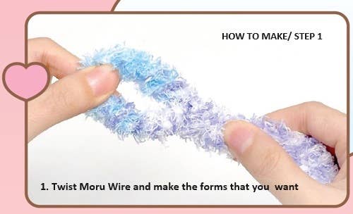 K-Wonderland – wholesale DIY craft kit – MORU Bow Doll DIY Kit / Easy & Simple11