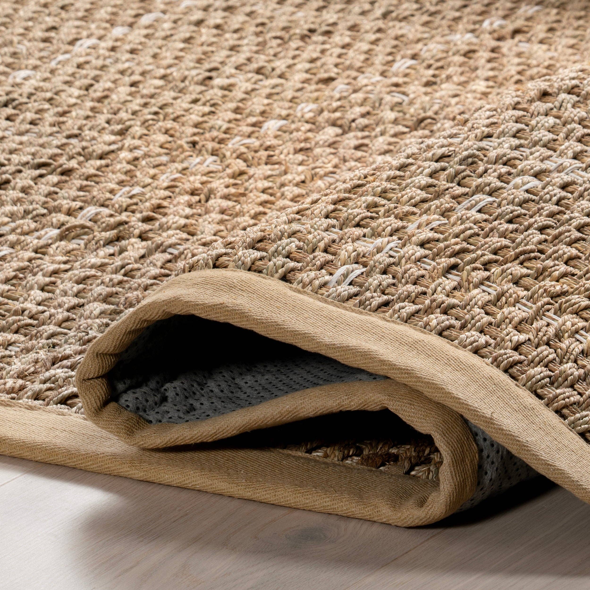 Beige Aubrielle Classic Seagrass Area Rug for wholesale on Faire2