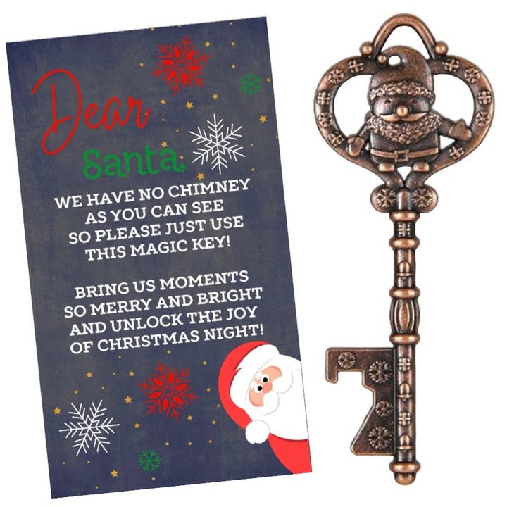 Broken Record Boutique - Wholesale Christmas Decoration - Kids & Baby - Santa's Magic Key Ornament For Kids Holiday Christmas Decor2