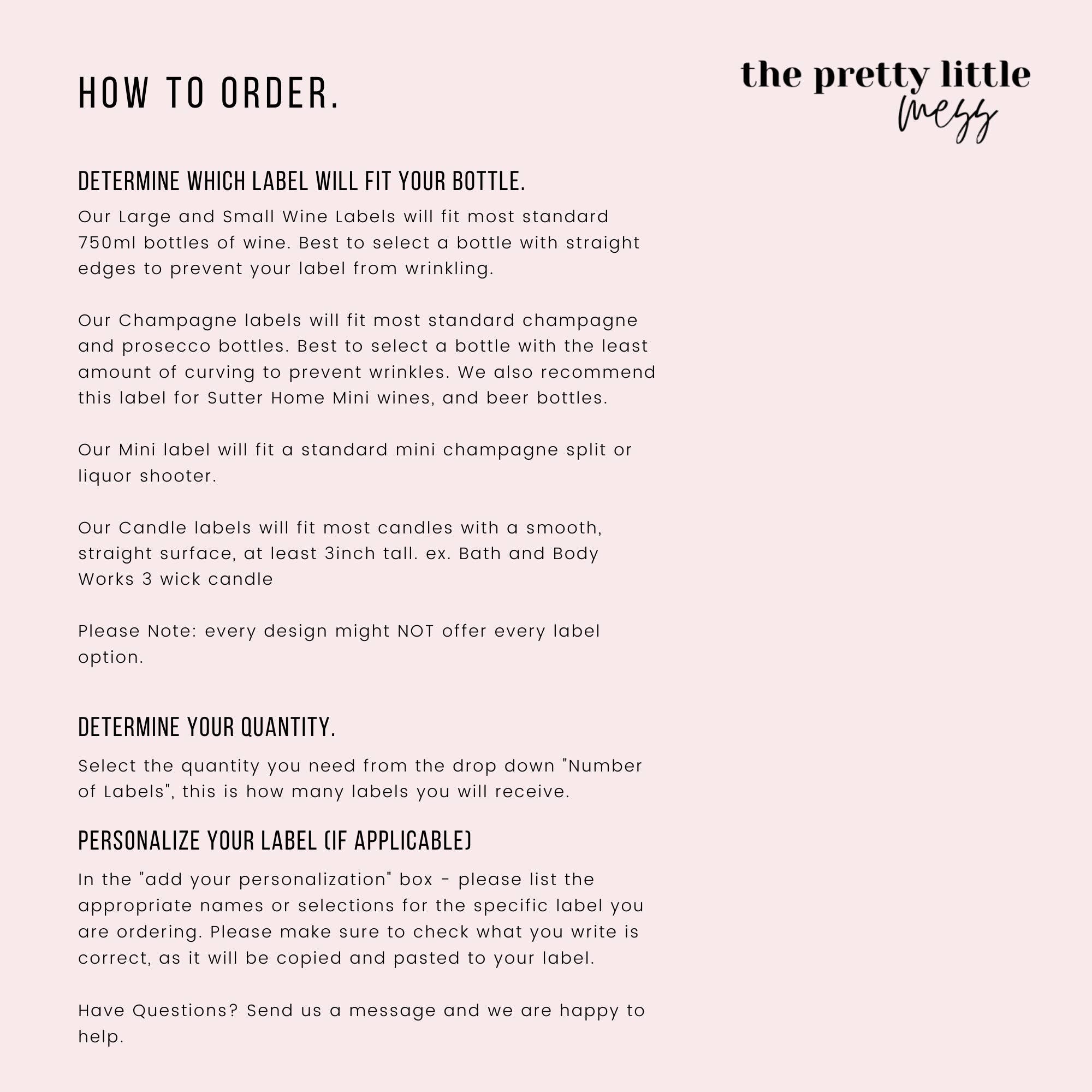 the pretty little mess - Venta al por mayor Etiquetas de regalos - Etiqueta de vino de agradecimiento, tarjeta de agradecimiento, regalo de agradecimiento, vela de agradecimiento, mini champán de agradecimiento, pegatina de agradecimiento1