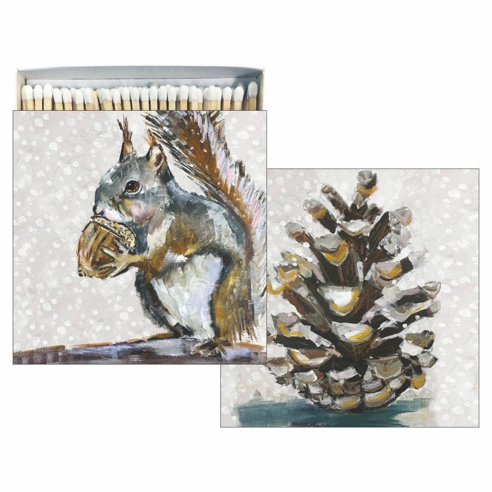Paperproducts Design • Ambiente - Wholesale Matches - MATCHES SQUARE-SQUIRREL PORTRAIT