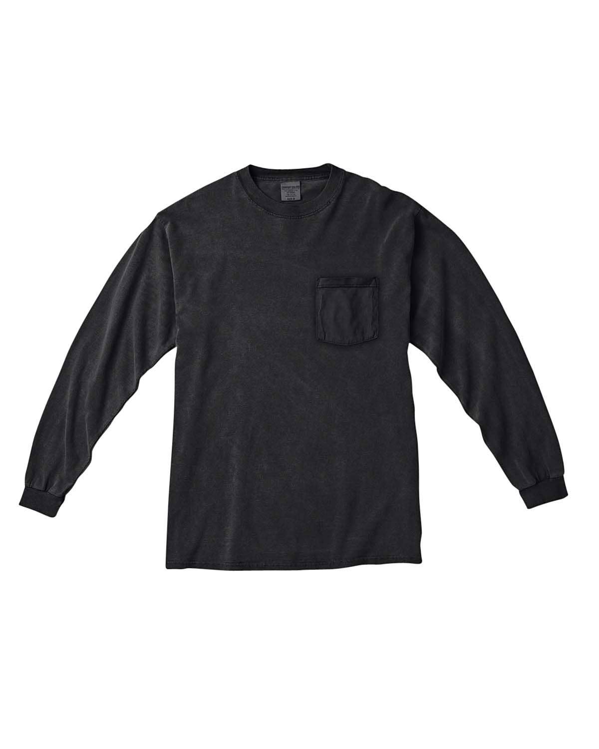 Total Apparel - Wholesale T-Shirt - Men's - Comfort Colors Garment-Dyed Long-Sleeve Pocket T-Shirt C441029