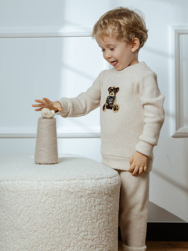 Tracksuit for Boys Deidre Beige for wholesale by JAMIKS