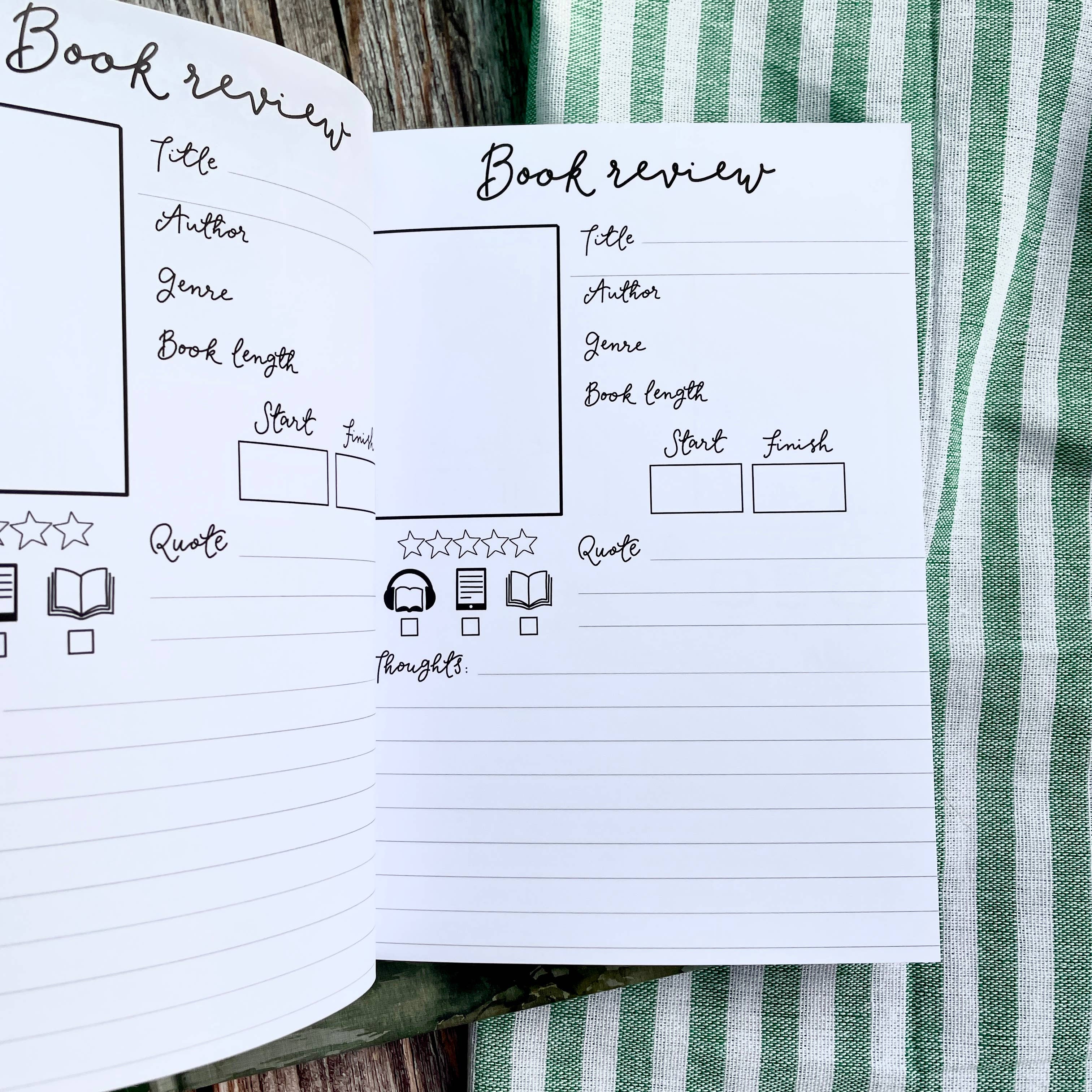 And Hope Designs - Cards, Stickers & Stationery – wholesale Journal/diary – Reading journal, pink pre-made pages book bullet journal8