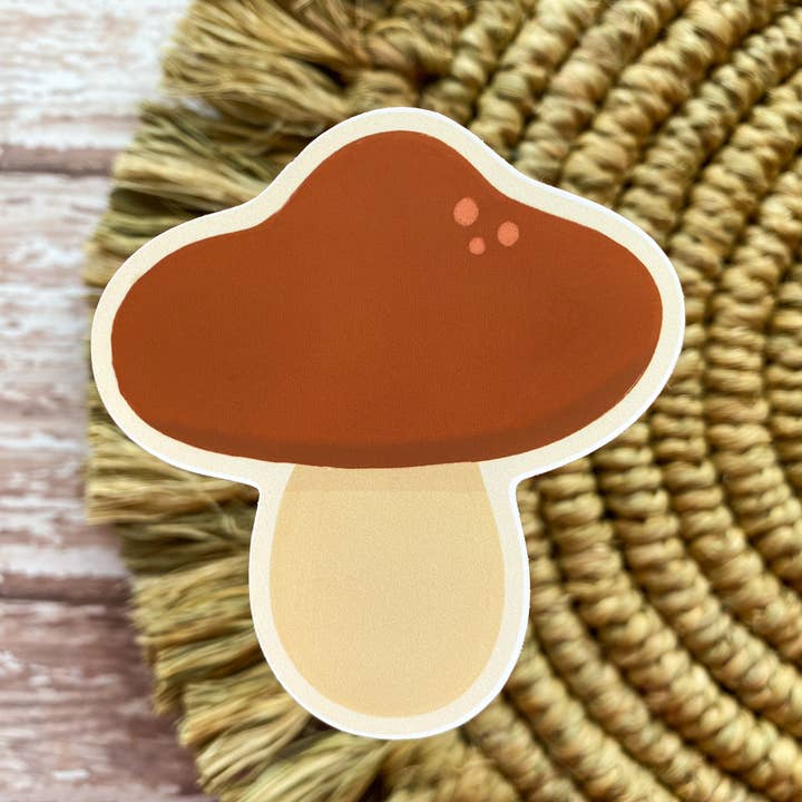 Raquel Illustration - Wholesale Sticker - Mushroom Sticker | Cottagecore Stickers | Matte Weatherproof