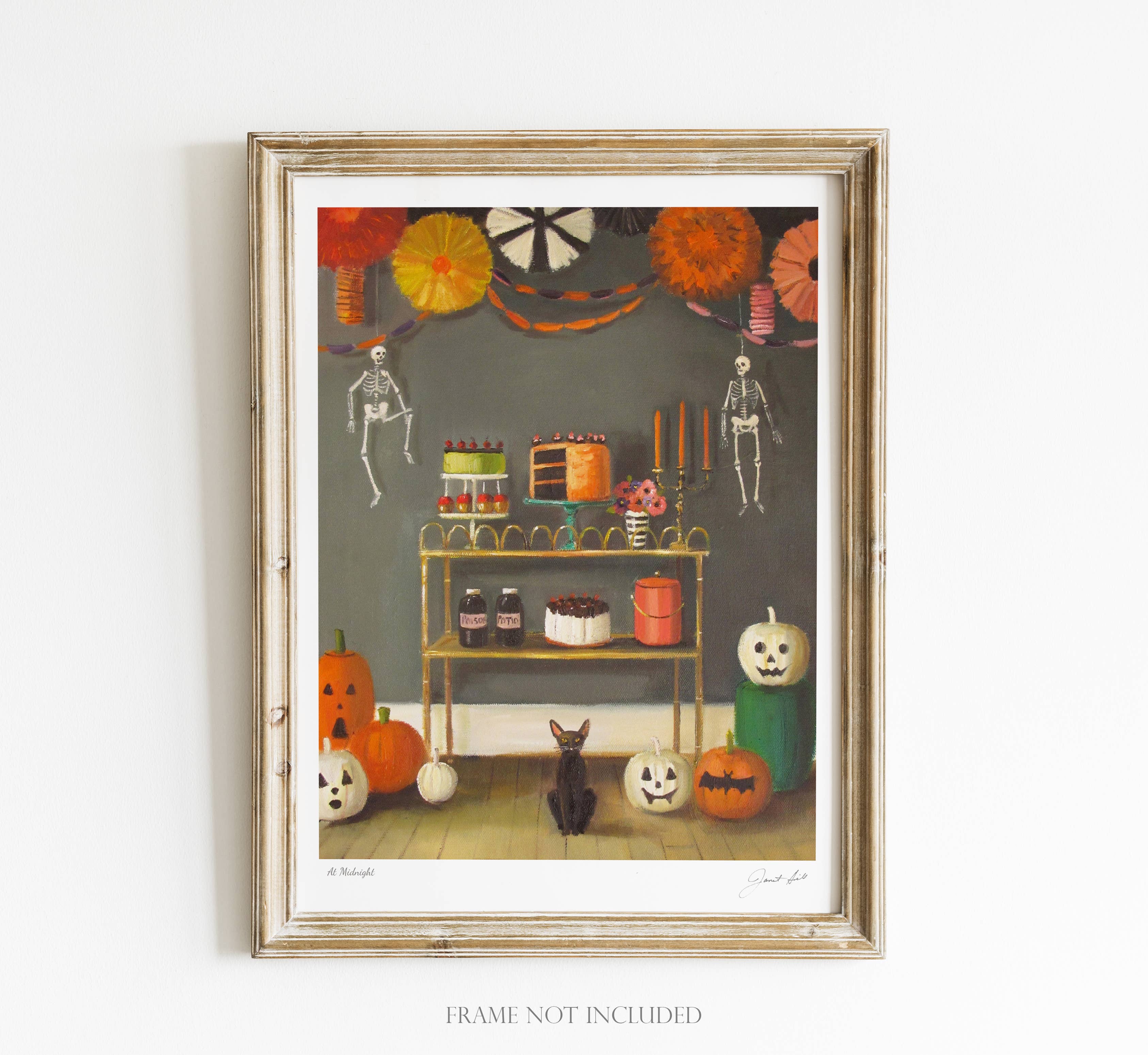 JANET HILL STUDIO - Wholesale Art Print - At Midnight Art Print - 8.5 X 11