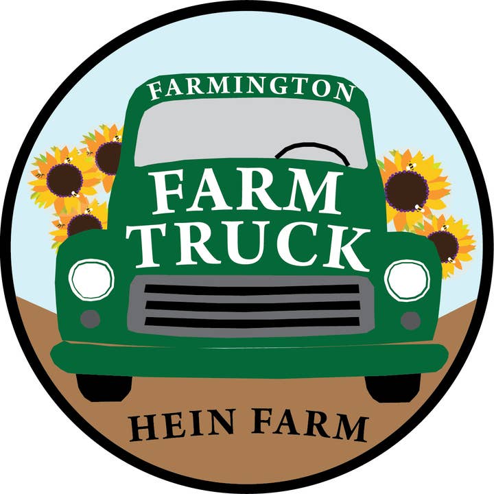 Hein Farm Truck im Kreis Aufkleber für den Großhandel von Glad Dog Cards